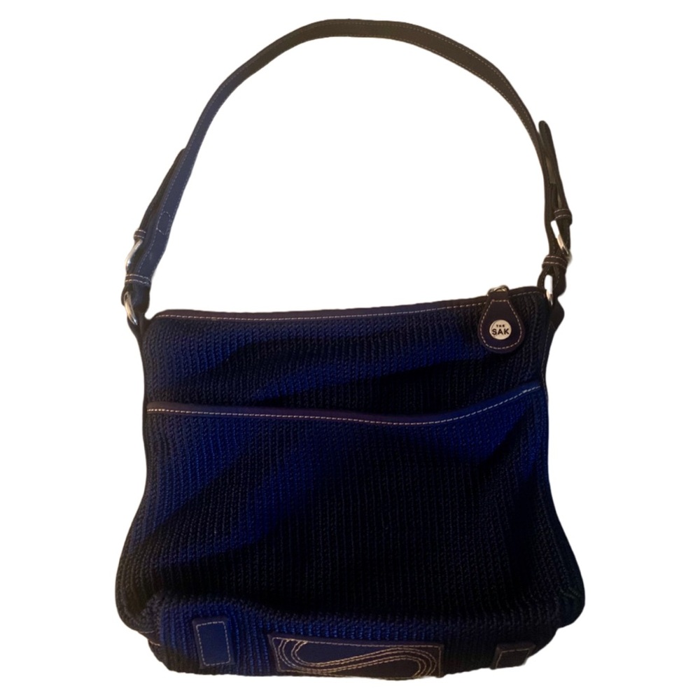 THE SAK Crochet Blue Shoulder Bag